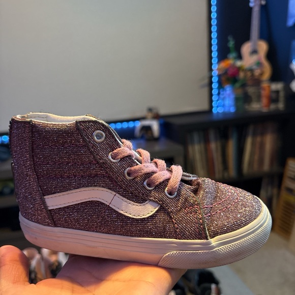 Pink and Black Kids Sneakers - Picture 4 of 6